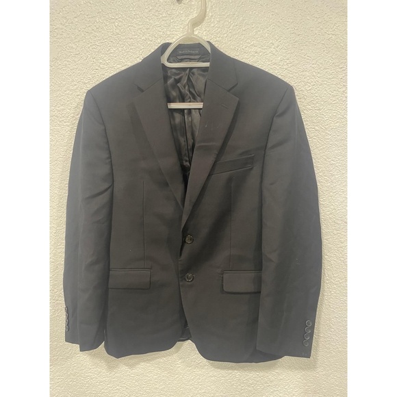 Lauren Ralph Lauren Green Label 36 S Wool Black Blazer Sport Coat Jacket - Picture 1 of 5